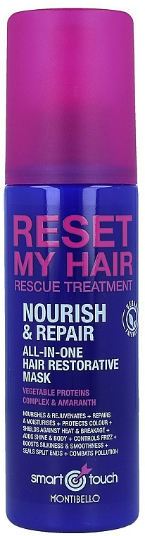 Revitalisierende Sprühmaske ohne Ausspülen - Montibello Smart Touch Reset My Hair Restorative Mask — Bild N1