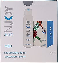 Just Njoy Men - Duftset (Eau de Toilette 50ml + Deospray 150ml) — Foto N2