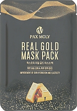 Aufhellende und regenerierende Tuchmaske fur das Gesicht mit kolloidalem Gold - Pax Moly Real Gold Mask Pack — Bild N1