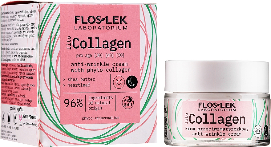 Anti-Falten Gesichtscreme mit Phytokollagen - Floslek Pro Age Cream With Phytocollagen — Bild N2