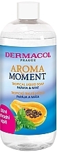 Düfte, Parfümerie und Kosmetik Flüssigseife Papaya und Minze - Dermacol Aroma Moment Tropical Liquid Soap (Ergänzung) 