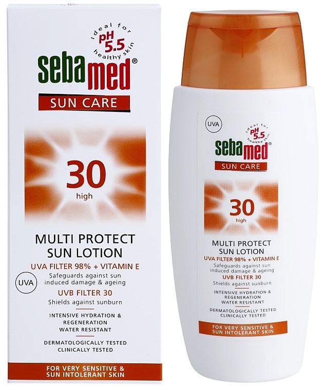 Sonnenschutzlotion für den Körper SPF 30 - Sebamed Multi Protect Sun Lotion SPF 30 PA+ — Bild N1