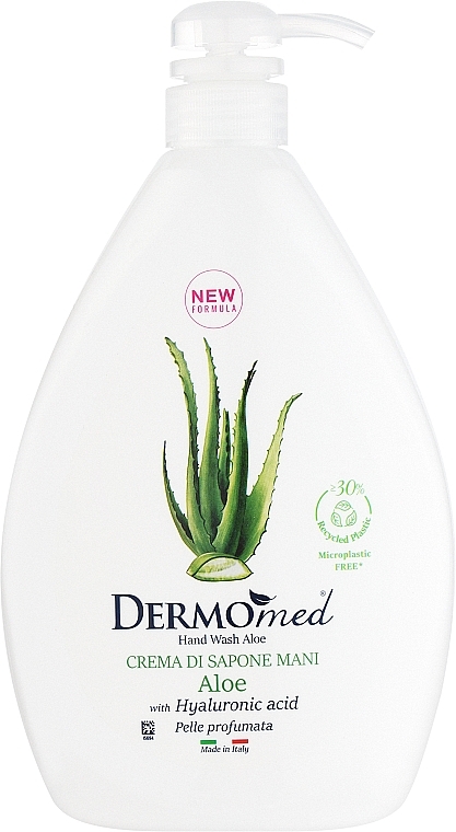 Creme-Seife für die Hände mit Aloe - Dermomed Hand Wash Aloe With Hyaluronic Acid — Bild N1