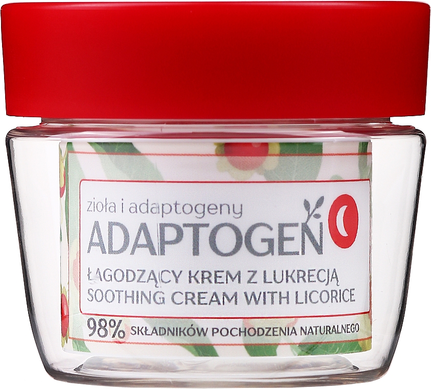 Beruhigende Anti-Aging Nachtcreme für Gesicht, Hals und Dekolleté mit Lakritze und Ashwagandha - Floslek Adaptogen Soothing Night Cream With Licorice — Bild N2