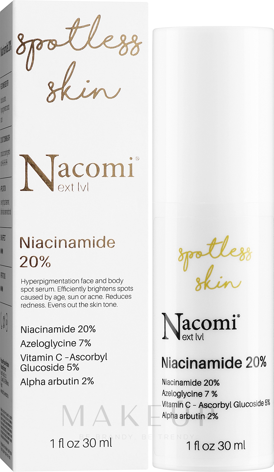 Aufhellendes Gesichtsserum mit Niacinamid - Nacomi Next Level Niacinamide 20% — Bild 30 ml