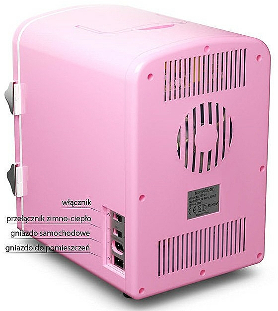 Kosmetischer mini Kühlschrank rosa - Fluff Cosmetic Fridge — Bild N4
