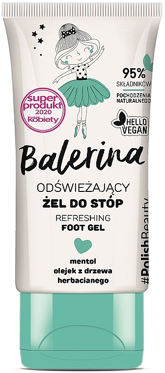 Erfrischendes Fußgel mit Baumöl - Floslek Balerina Refreshing Foot Gel — Bild N1