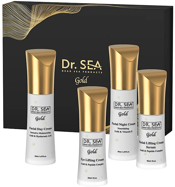 Set - Dr.Sea Gift Gold Box Rejuvenation & Ultra (d/cr/50ml + n/cr/50ml + ser/30ml + eye/ser/30ml) — Bild N1