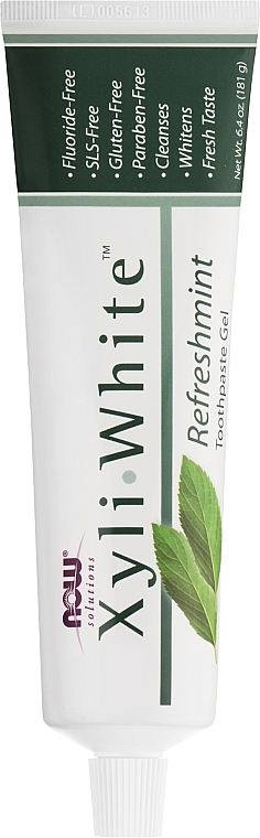 Zahnpasta-Gel mit Pfefferminzöl - Now Foods XyliWhite Refreshmint Toothpaste Gel — Bild N1