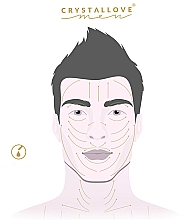 3D Gesichtsmassage-Roller für Männer Tigerauge - Crystallove — Bild N2