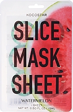 Düfte, Parfümerie und Kosmetik Tuchmaske für das Gesicht Wassermelone - Kocostar Slice Face Mask Sheet Watermelon