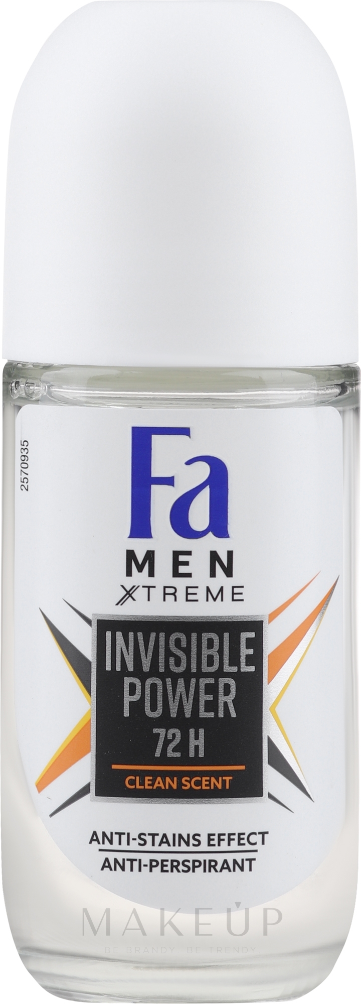 Deo Roll-on Antitranspirant - Fa Men Xtreme Invisible Deodorant — Bild 50 ml
