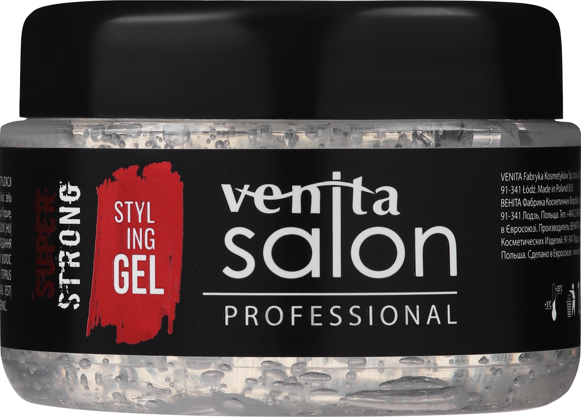 Haargel - Venita Salon Professional Styling Gel Super & Mega Strong — Bild 150 g