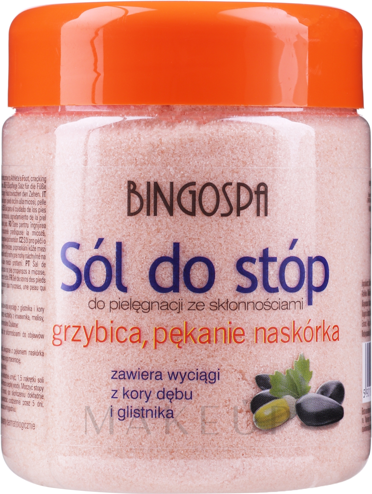 Fußbadesalz gegen Pilzinfektionen, Hautrisse und Schwitzen - BingoSpa Salt For Feet — Bild 550 g