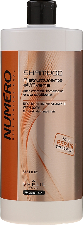 Regenerierendes Shampoo - Brelil Numero Brelil Numero Restructuring Shampoo with Oats — Bild N3