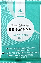 Körperpflegeset Minze und Zitrone - Ben & Anna Mint&Lemon Shower Gel Flakes  — Bild N2