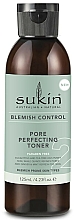 Gesichtstonikum zur Verengung der Poren mit Eukalyptus- und Teebaumöl - Sukin Blemish Control Pore Perfecting Toner — Bild N1