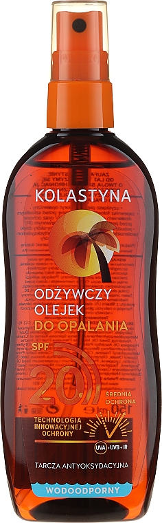 Wasserdichtes Bräunungsöl SPF 20 - Kolastyna — Bild N1