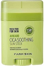 Düfte, Parfümerie und Kosmetik Sonnenschutz-Stick - Farm Skin Fresh Food For Skin Avocado Cica Soothing Sun Stick SPF50+