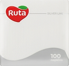 Papierservietten 24x24 cm 100 St. weiß - Ruta — Bild N1