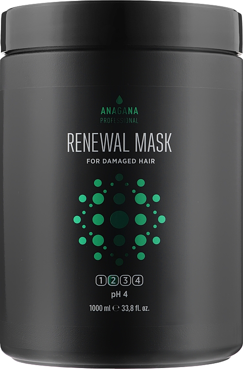 Reparierende Maske für geschädigtes Haar - ANAGANA Renewal Mask For Damaged Hair 2 pH 4 — Bild N3