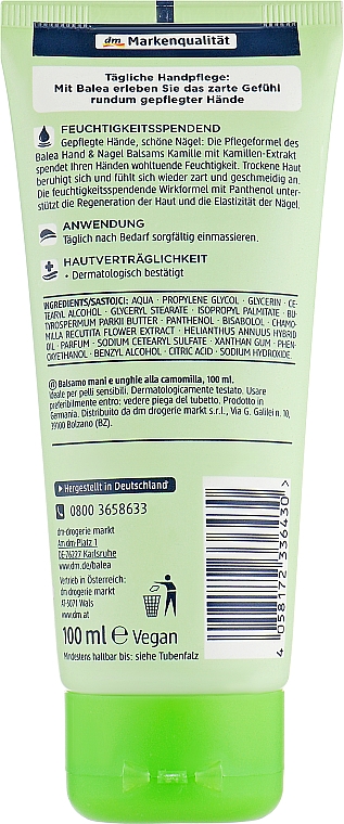 Handcreme Kamille - Balea Hand Creme Kamille — Bild N2