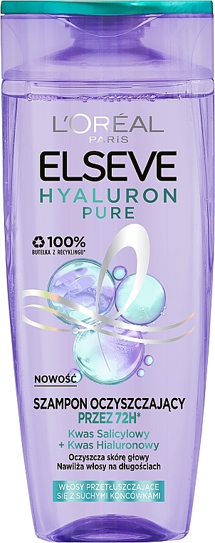 Haarshampoo - L'Oreal Paris Elseve Hyaluron Pure Shampoo — Bild N1