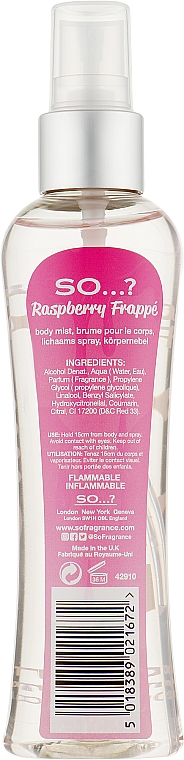 Körperspray - So…? Raspberry Frappe Body Mist — Bild N2