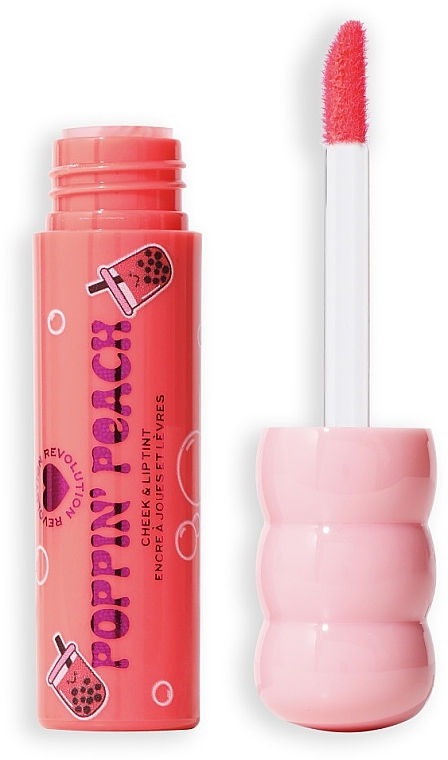 Tönung-Blush - I Heart Revolution Bubble Tea Blush + Lip Tint Nude — Bild N2