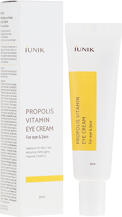 Vitamin-Creme für Gesicht und Augen mit Propolis - iUNIK Propolis Vitamin Eye Cream For Eye & Face