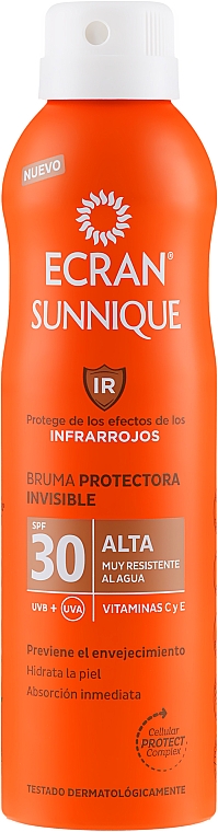 Unsichtbares Sonnenschutzspray für den Körper SPF 30 - Ecran Sun Lemonoil Spray Protector Invisible SPF30 — Bild N1