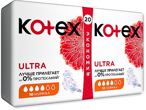 Damenbinden 20 St. - Kotex Ultra Dry Normal Duo — Bild N2