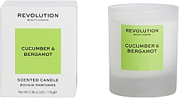 Duftkerze Gurke und Bergamotte - Makeup Revolution Cucumber & Bergamot Scented Candle — Bild N1