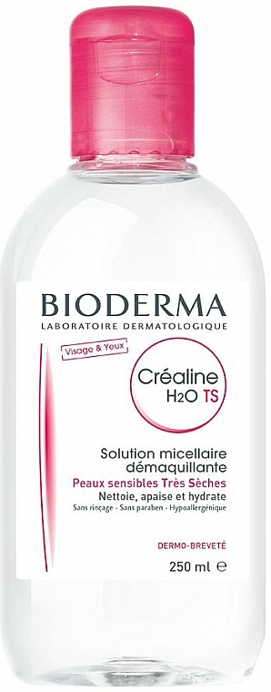 Mizellen-Reinigungswasser zum Abschminken für trockene Haut - Bioderma Sensibio H2O TS Micellaire Solution — Bild N1