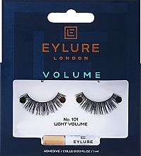 Düfte, Parfümerie und Kosmetik Künstliche Wimpern №101 mit Kleber - Eylure Volume False Eyelashes No.101