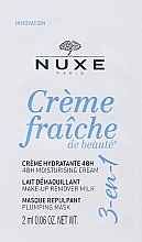 Feuchtigkeitsspendende Gesichtscreme - Nuxe Creme Fraiche de Beaute Moisturising Cream 48H (Probe)  — Bild N1