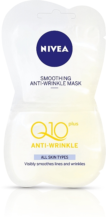 Beruhigende Anti-Falten Gesichtsmaske - NIVEA Visage Q10 Plus Anti-Wrinkle Smoothing Facial Mask — Bild N1