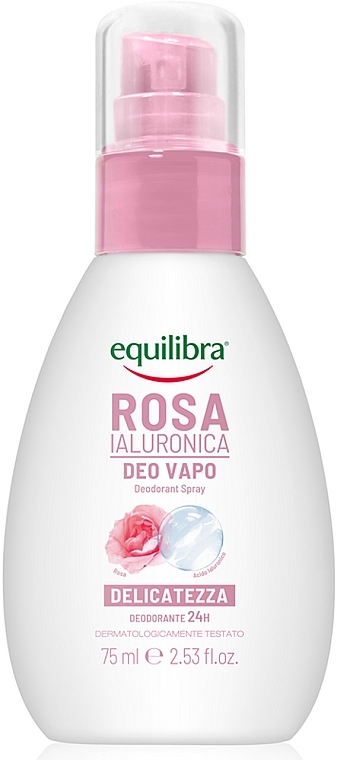 Deodorant-Spray Rose mit Hyaluronsäure - Equilibra Rosa Deodorant Spray — Bild N1