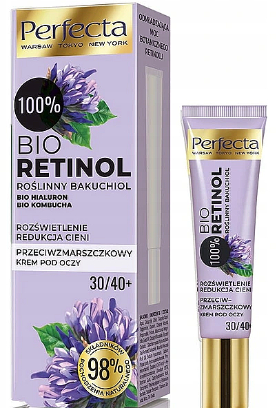 Augencreme gegen Falten 30+/40+ - Perfecta Bio Retinol 30+/40+ Eye Cream