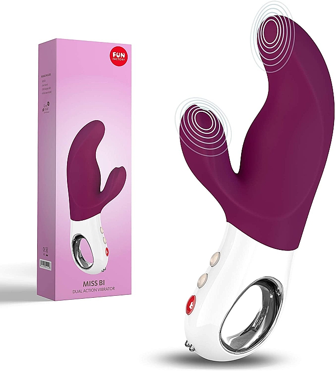 Vibrator violett - Fun Factory Miss Bi Dual Action Vibrator Grape White — Bild N1