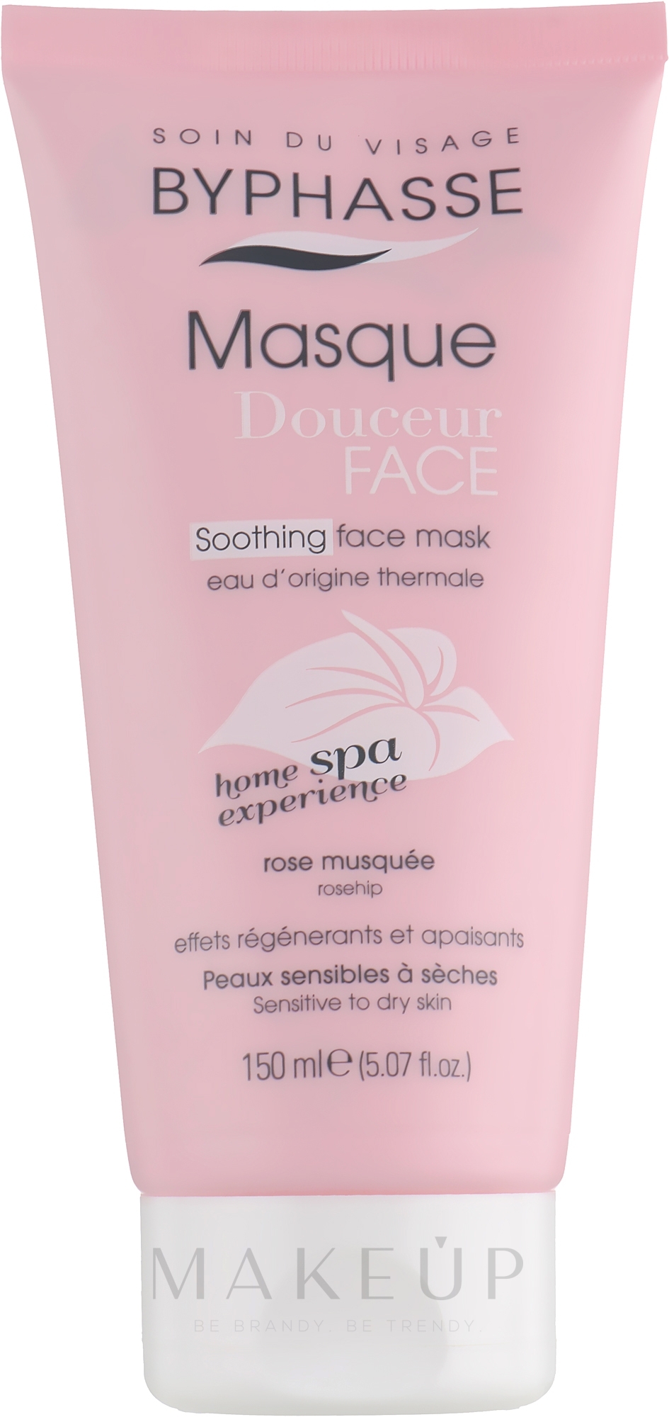 Beruhigende und regenerierende Gesichtsmaske mit Hagebuttenöl für trockene und empfindliche Haut - Byphasse Soothing Face Mask — Bild 150 ml