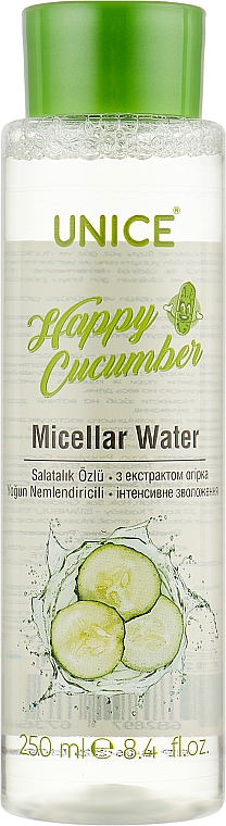 Mizellenwasser mit Gurkenextrakt - Unice Micellar Water — Bild N1