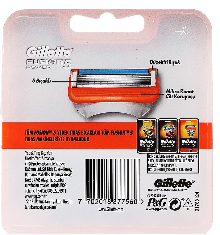 Gillette Fusion ProGlide Ersatzklingen - Gillette Fusion Power — Foto N2