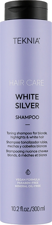 Shampoo gegen Gelbstich - Lakme Teknia White Silver Shampoo — Bild N2