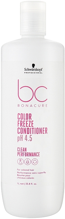 Conditioner für coloriertes Haar mit Weizenproteinen - Schwarzkopf Professional Bonacure Color Freeze Conditioner pH 4.5 — Bild N3