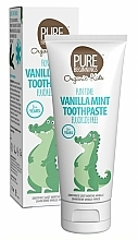 Düfte, Parfümerie und Kosmetik Fluoridfreie Kinderzahnpasta 3+ Jahre mit Vanille-Minze-Geschmack und Xylitol - Pure Beginnings Vanilla Mint Toothpaste
