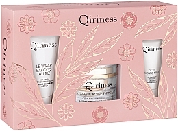 Düfte, Parfümerie und Kosmetik Gesichtspflegeset - Qiriness The Caresse Active Energie Gift Sets (Creme 50ml + Peeling 30ml + Gesichtsgel 15ml) 