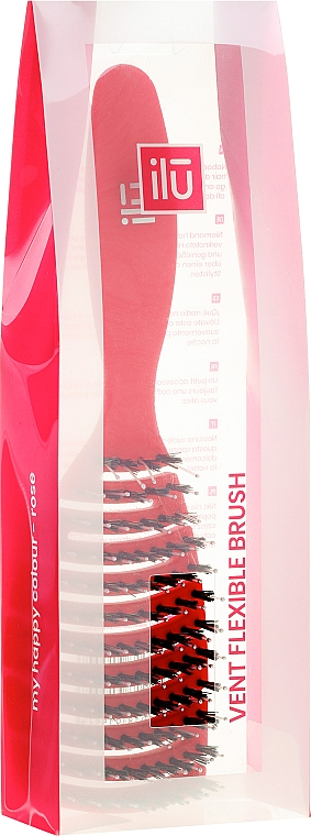 Haarbürste rot - Ilu Brush Easy Detangling Rose — Bild N2