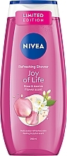 Erfrischendes Duschgel - Nivea Fresh Joy of Life Rose & Jasmin Refreshing Shower — Bild N2