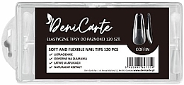 Düfte, Parfümerie und Kosmetik Flexible transparente Spitzen zur Nagelverlängerung Coffin 120 St. - Deni Carte